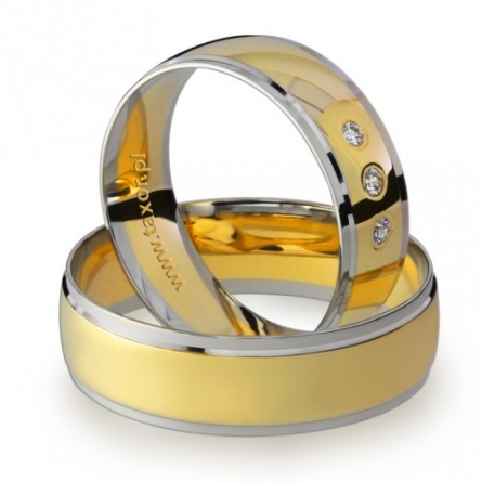 Obrączki ślubne Zirkon - H-021 L