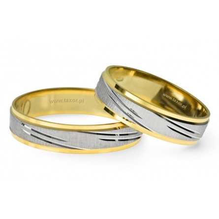 Obrączki ślubne Zirkon - L-02 L Mat