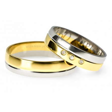 Obrączki ślubne Zirkon - L-13 L