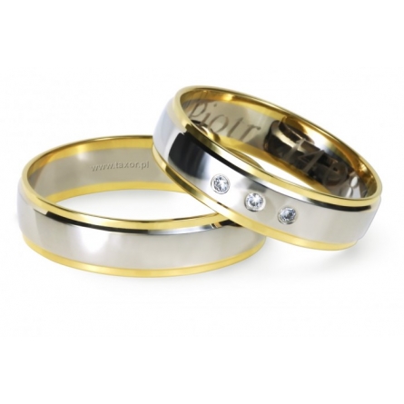 Obrączki ślubne Zirkon - L-15 L