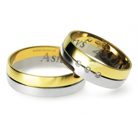 Obrączki ślubne Zirkon - L-19 L
