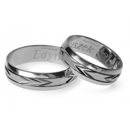 Obrączki ślubne Zirkon - O-059-W