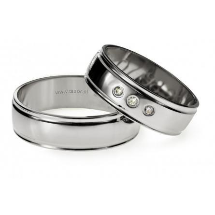 Obrączki ślubne Zirkon - O-073-W