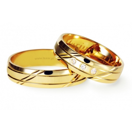 Obrączki ślubne Zirkon - O-166