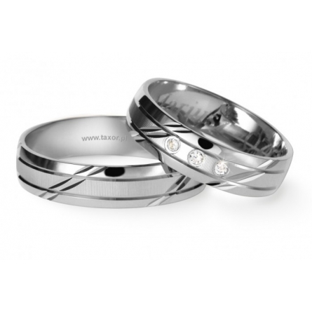 Obrączki ślubne Zirkon - O-166-W