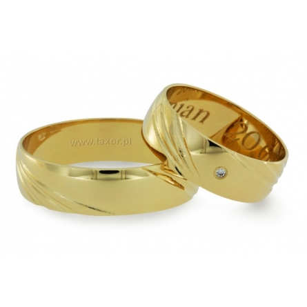 Obrączki ślubne Zirkon - R-16 L