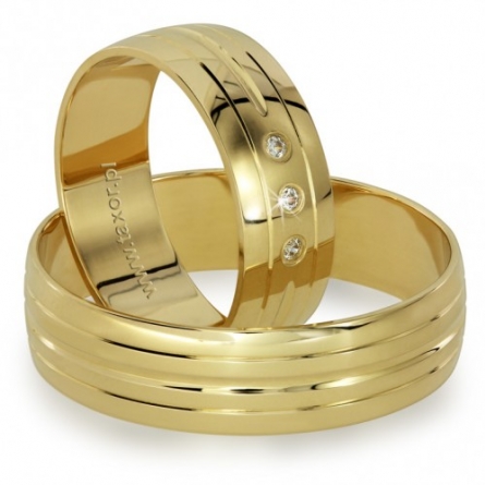 Obrączki ślubne Zirkon - R-21 L