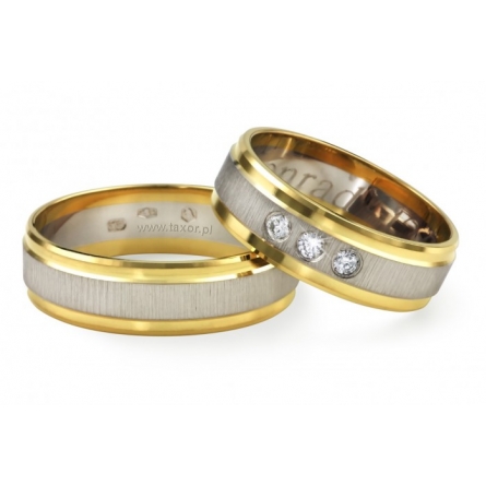 Obrączki ślubne Zirkon - ZB-020