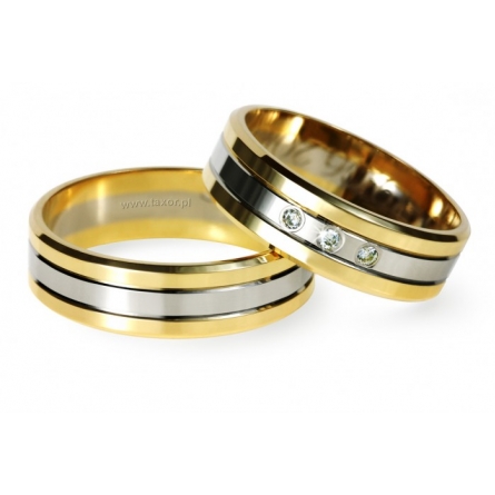 Obrączki ślubne Zirkon - ZB-018