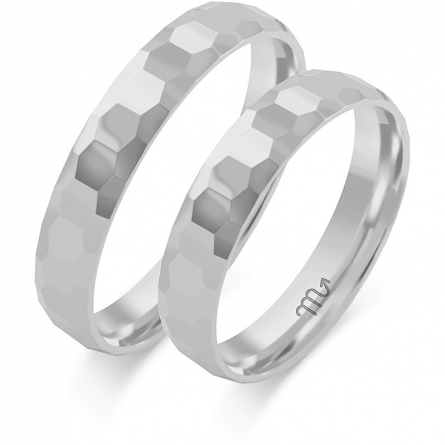 Obrączki ślubne  - O-412(W) ZS