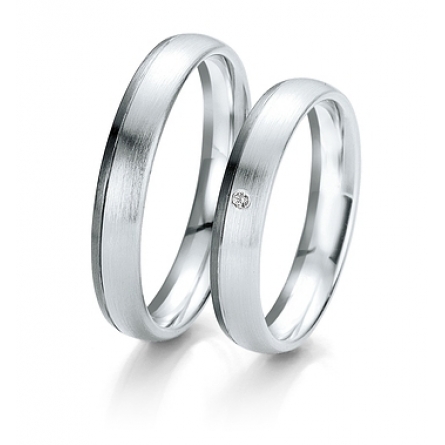 Obrączki ślubne Breuning – Black and White - 6105 B&W