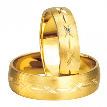 Złote obrączki SWEPOL Amare Forever - A-014/5
