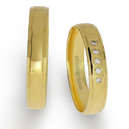 Obrączki ślubne Zirkon - F-018 L