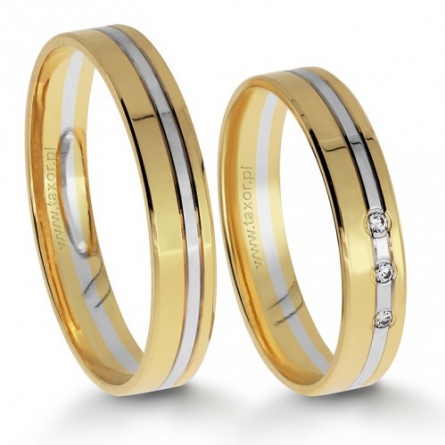 Obrączki ślubne Zirkon - H-073 L