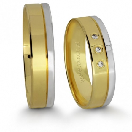 Obrączki ślubne Zirkon - H-055 L