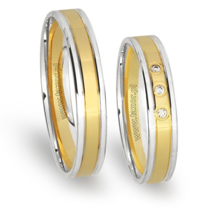 Obrączki ślubne Zirkon - H-064 L