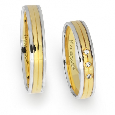 Obrączki ślubne Zirkon - H-068 L
