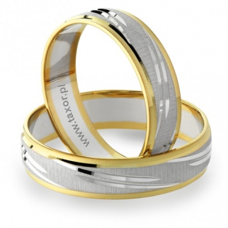 Obrączki ślubne Zirkon - L-02 L Mat