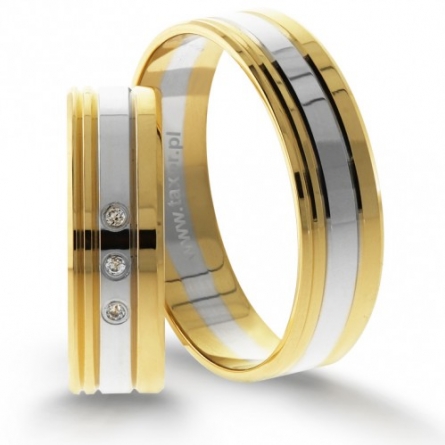 Obrączki ślubne Zirkon - L-33 L