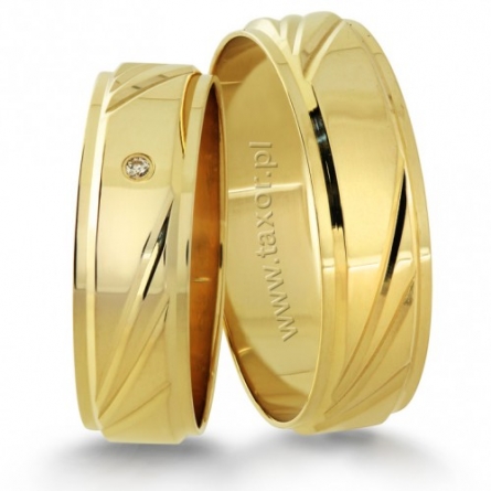 Obrączki ślubne Zirkon - R-20 L