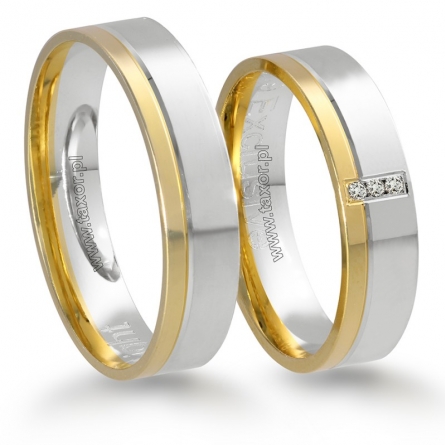 Obrączki ślubne Zirkon - X-019 L