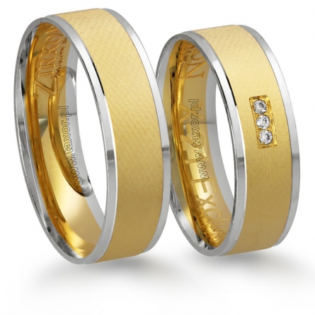 Obrączki ślubne Zirkon - X-021 L