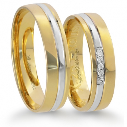 Obrączki ślubne Zirkon - X-025 L