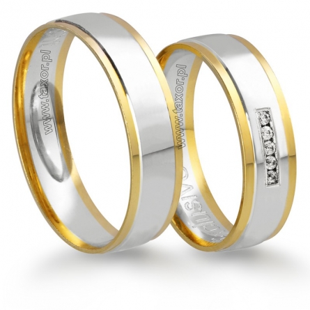 Obrączki ślubne Zirkon - X-029 L