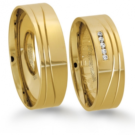 Obrączki ślubne Zirkon - X-031 L