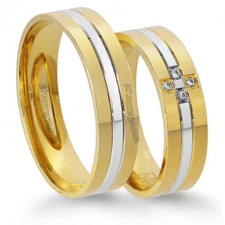 Obrączki ślubne Zirkon - X-043 L