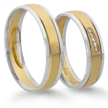 Obrączki ślubne Zirkon - X-045 L