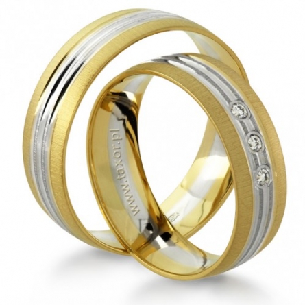 Obrączki ślubne Zirkon - H-039 L