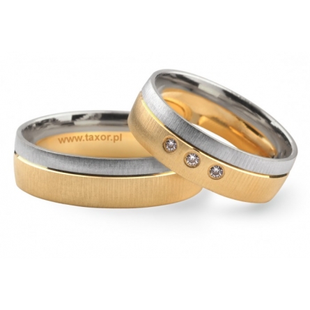 Obrączki ślubne Zirkon - P-010