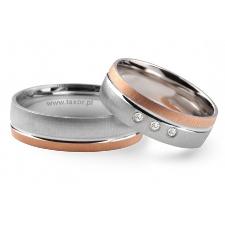 Obrączki ślubne Zirkon - P-012