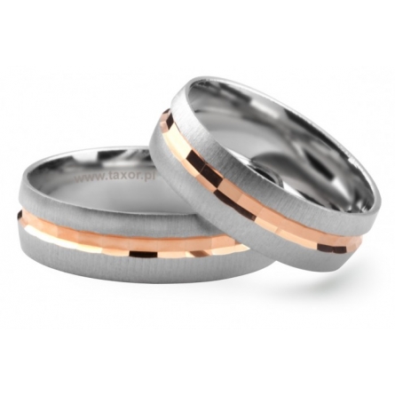 Obrączki ślubne Zirkon - P-013