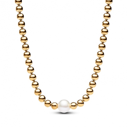 Naszyjnik z koralików z poddaną obróbce słodkowodną perłą hodowaną - 363176C01