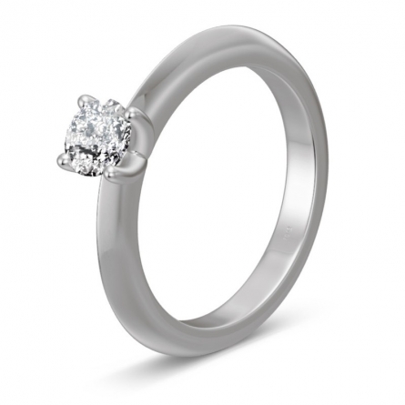 Pierścionek z platyny z brylantem - Pt-05639 / 0.50 ct