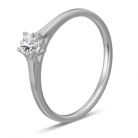 Pierścionek z platyny z brylantem - Pt-57720 / 0.20 ct