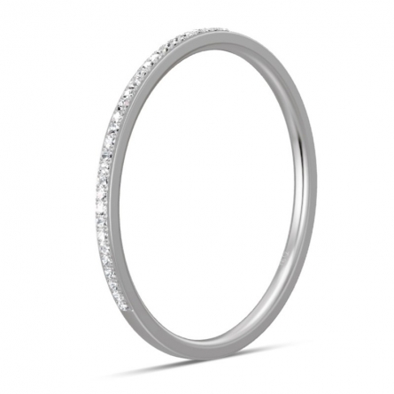 Pierścionek platynowy z brylantam - Pt-05643 / 0.16 ct