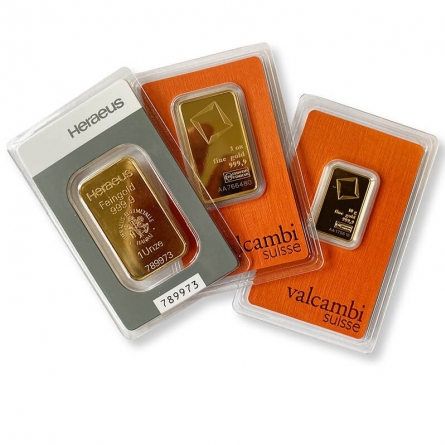 Sztabka inwestycyjna Valcambi - 10 g Gold 999.9