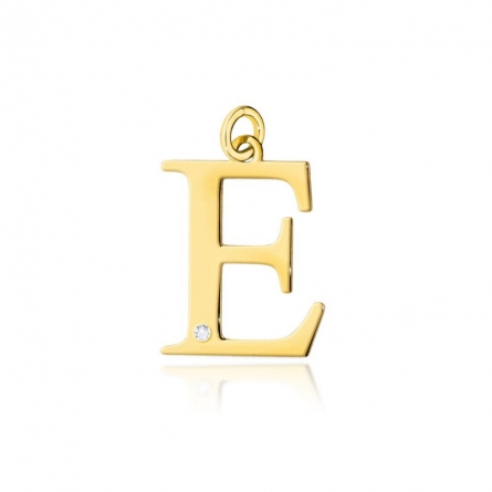 Zawieszka z brylantem litera E - Z-069 / 0.005 ct