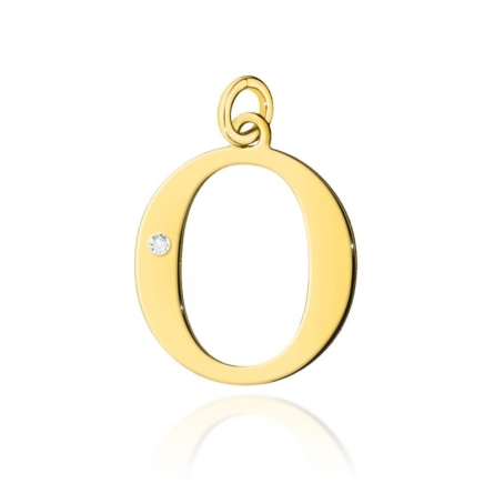 Zawieszka z brylantem litera O - Z-069 / 0.005 ct