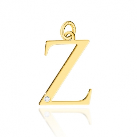 Zawieszka z brylantem litera Z - Z-069 / 0.005 ct