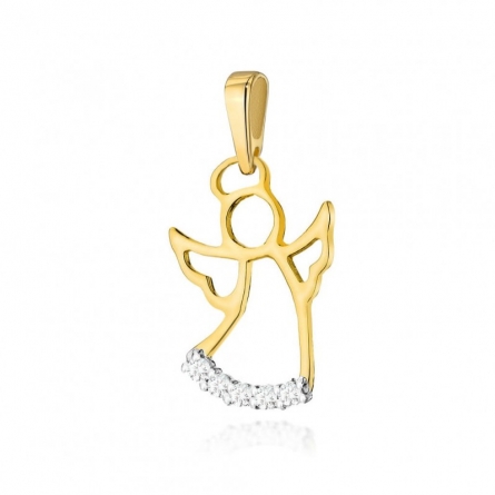 Zawieszka aniołek z brylantem - Z504 / 0.073 ct
